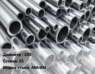 Труба алюминиевая 250 s=25 Марка: АМг6М
